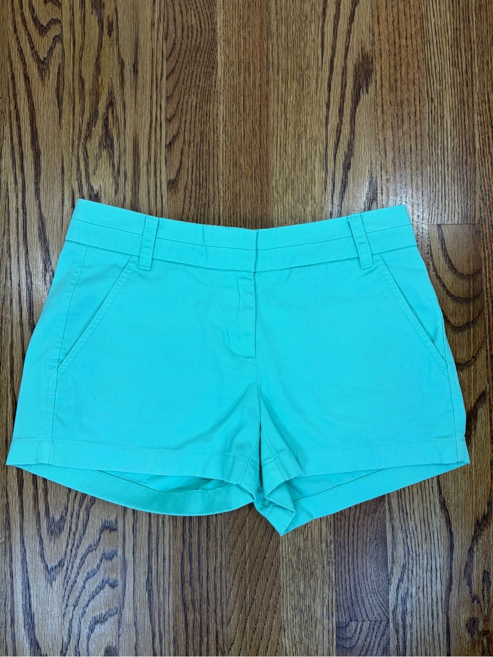J. Crew 3" 100% Cotton Mint Green Chino Shorts (00)